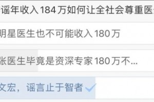 被曝年收入184万张文宏硬核驳斥谣言网友多么期望是真的…… 被曝年收入184万张文宏硬核驳斥谣言网友多么期望是真的……